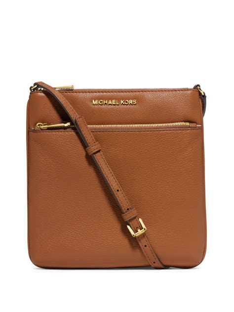 michael kors black and brown crossbody|Michael Kors brown leather handbag.